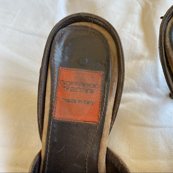 Goffredo Fantini Tan Suede High-heel Mules, sz. 39 - Picture 6 of 8